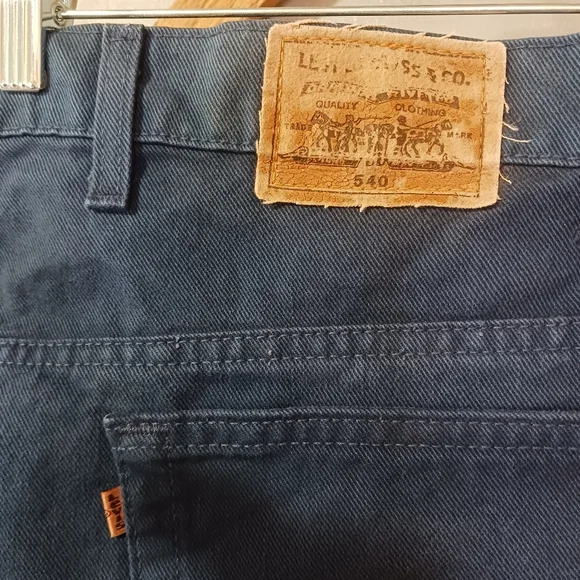 NWT Levis Strauss 540 Relaxed Fit Blue Twill Cotton Denim Jeans 50x32 - Picture 3 of 6